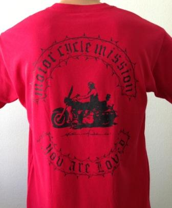 MOTOR CYCLE MISSON Tシャツ赤