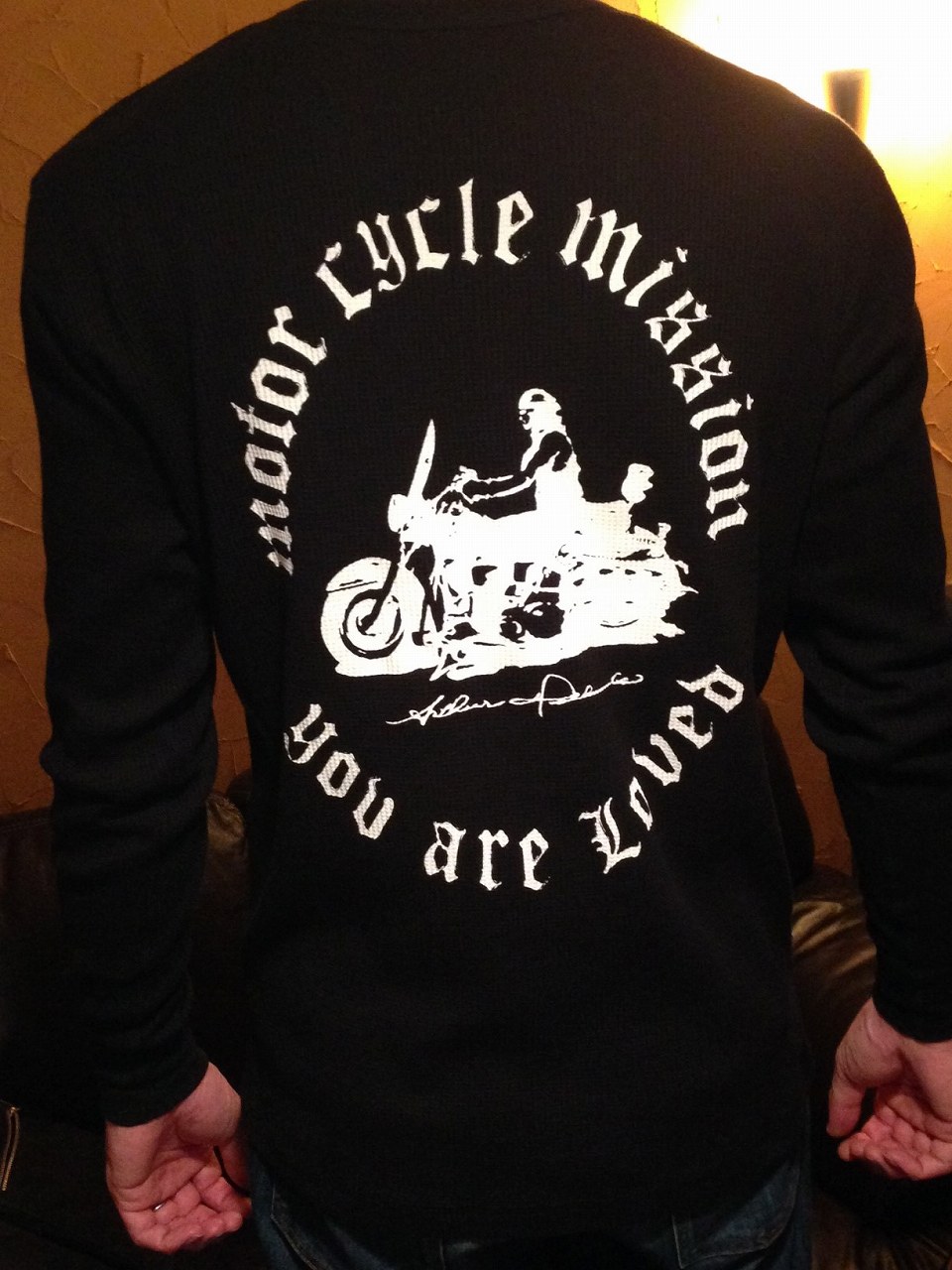 長袖MOTOR CYCLE MISSON Tシャツ後