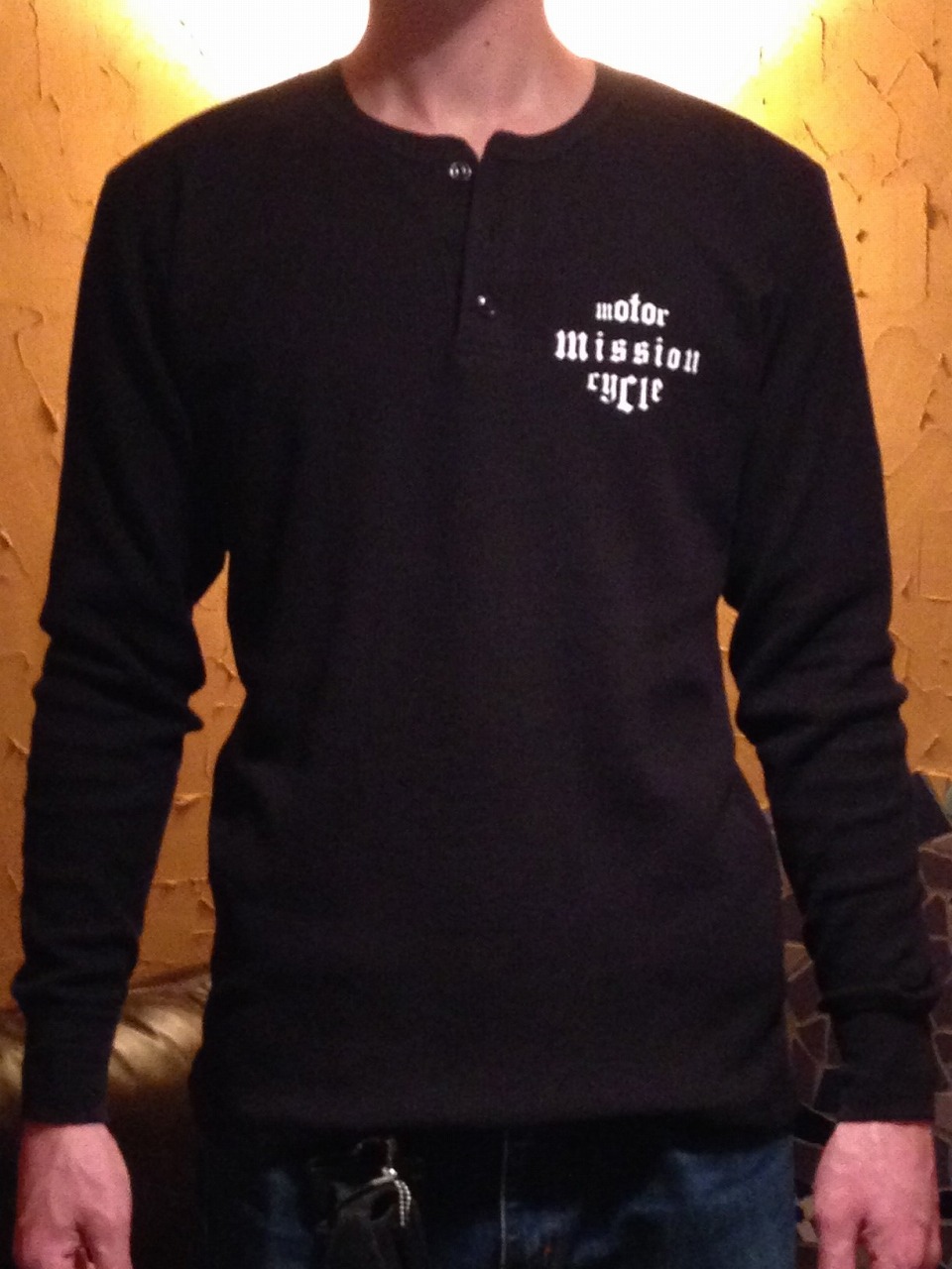 長袖MOTOR CYCLE MISSON Tシャツ前