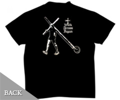 日本列島十字架行進走破記念Tシャツ裏